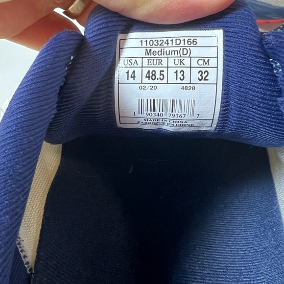 Brooks Size 14 Launch 7 DNA USA Patriotic Red, White, and Blue Athletic Shoes - Picture 11 of 12